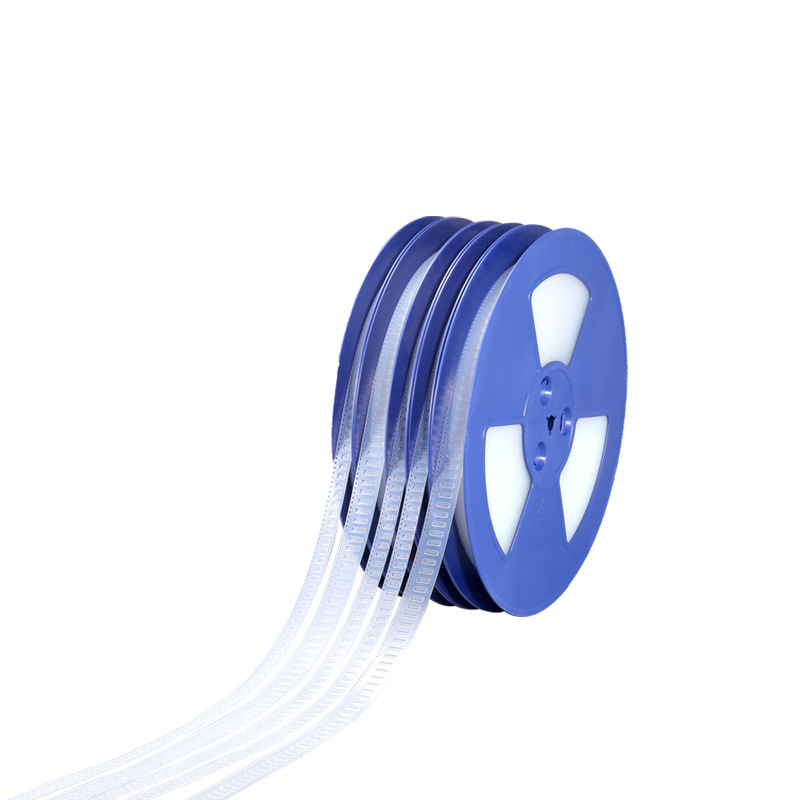  廠家供應(yīng)PS晶體晶振載帶PET工業(yè)五金彈片編帶電容電解元器件載帶